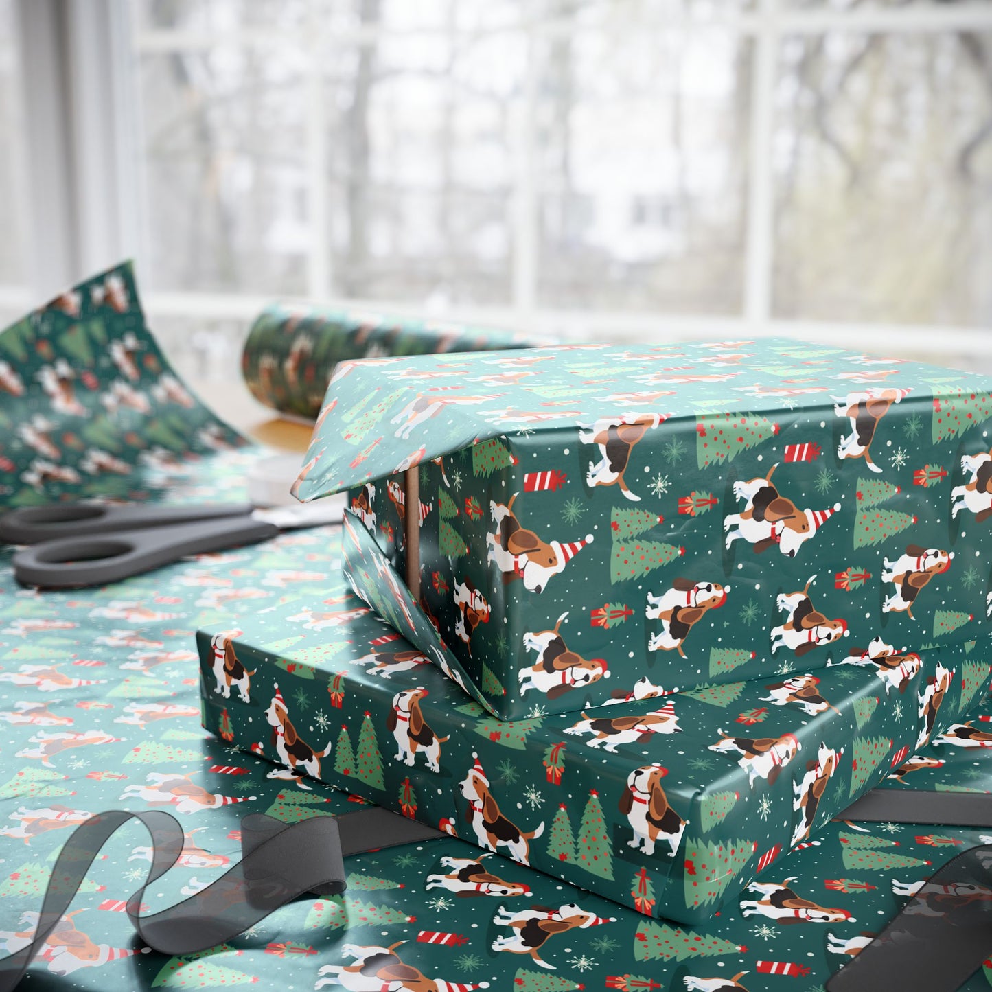 Basset Hound Christmas Cheer